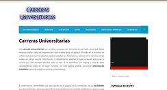 Desktop Screenshot of carrerasuniversitarias.net